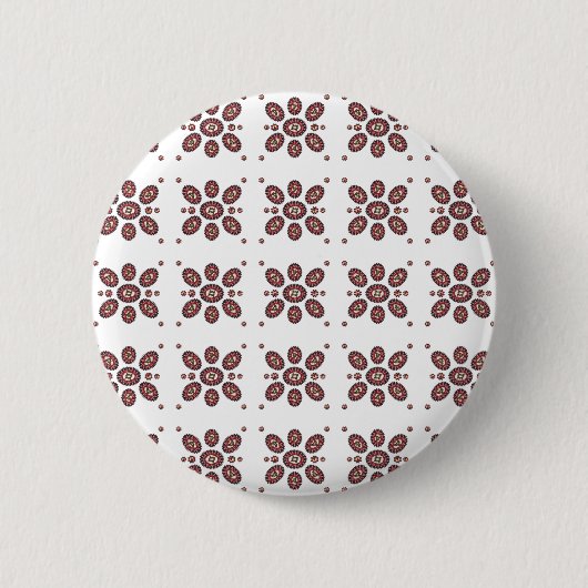 Badge Rond 5 Cm Motif de fleurs Mandala (Devant)