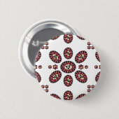 Badge Rond 5 Cm Motif de fleurs Mandala (Devant & derrière)
