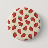 Badge Rond 5 Cm Motif de fraises (Devant)