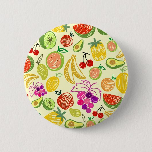 Badge Rond 5 Cm Motif de fruits (Devant)