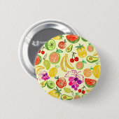 Badge Rond 5 Cm Motif de fruits (Devant & derrière)