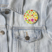 Badge Rond 5 Cm Motif de fruits (En situation)