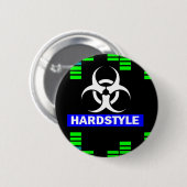 Badge Rond 5 Cm Motif de Hardstyle (Devant & derrière)