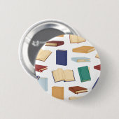 Badge Rond 5 Cm Motif de livre (Devant & derrière)