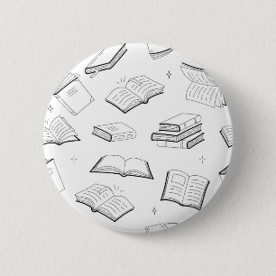 Badge Rond 5 Cm Motif de livre