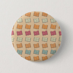Badge Rond 5 Cm Motif de livre
