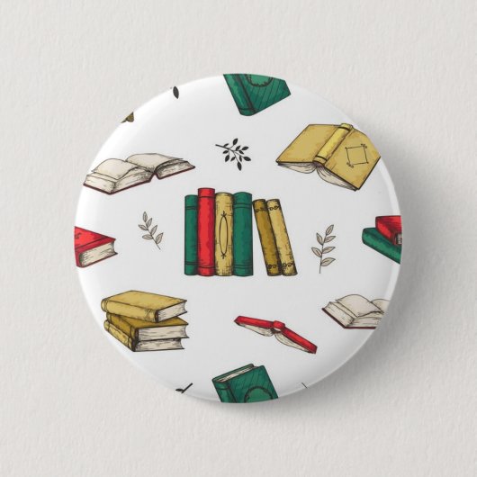 Badge Rond 5 Cm Motif de livre (Devant)