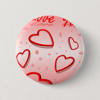 Badge Rond 5 Cm Motif de mercis de fête au bureau d'amour de paix