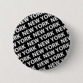 Badge Rond 5 Cm Motif de New York White (Devant)