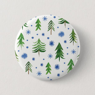 Badge Rond 5 Cm Motif de Noël