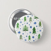 Badge Rond 5 Cm Motif de Noël (Devant & derrière)