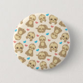Badge Rond 5 Cm Motif De Parfums, Mignons Parfums, Coeurs (Devant)