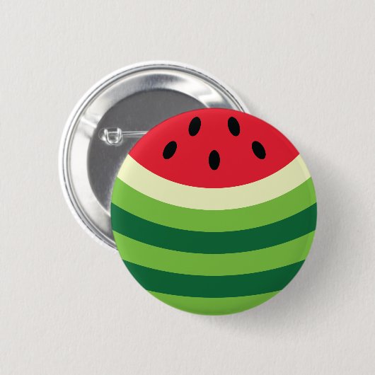 Badge Rond 5 Cm Motif de pastèque (Devant & derrière)