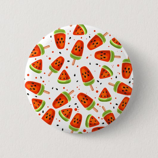 Badge Rond 5 Cm Motif de pastèque (Devant)