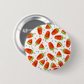 Badge Rond 5 Cm Motif de pastèque (Devant & derrière)