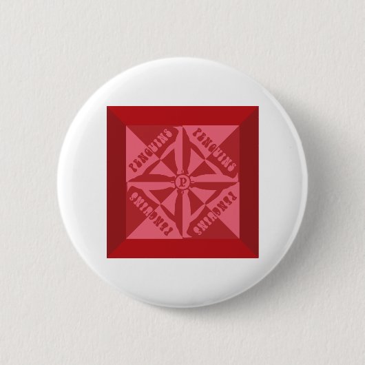 Badge Rond 5 Cm Motif de pingouin (Devant)