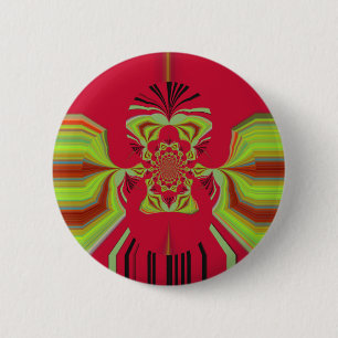 Badge Rond 5 Cm Motif de Red Hakuna Matata
