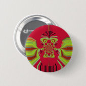 Badge Rond 5 Cm Motif de Red Hakuna Matata (Devant & derrière)
