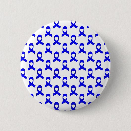 Badge Rond 5 Cm Motif de ruban bleu (Devant)
