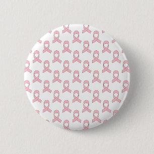 Badge Rond 5 Cm Motif de ruban rose