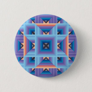 Badge Rond 5 Cm Motif de surface composée 3 en bleu et violet