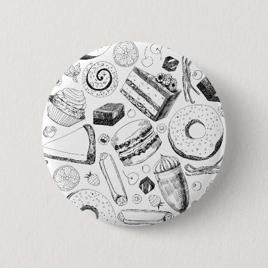 Badge Rond 5 Cm Motif délicieux (Devant)