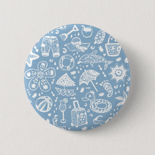 Badge Rond 5 Cm Motif d'été (Devant)