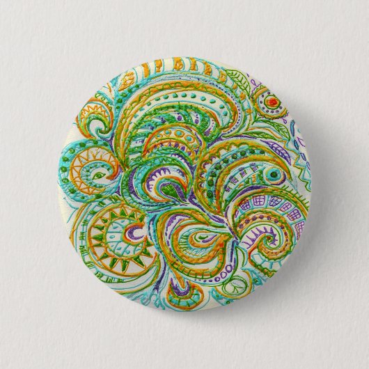 Badge Rond 5 Cm Motif d'Imaginaire d'art populaire (Devant)