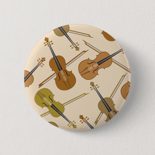 Badge Rond 5 Cm Motif d'impression de violon (Devant)