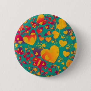 BADGE ROND 5 CM MOTIF DU COEUR ART 9