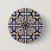 Badge Rond 5 Cm Motif en tuiles portugaises (Devant)
