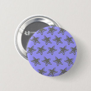 Badge Rond 5 Cm Motif étoiles grises de style rétro sans couture b