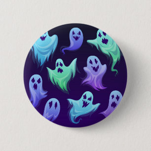 Badge Rond 5 Cm Motif fantôme