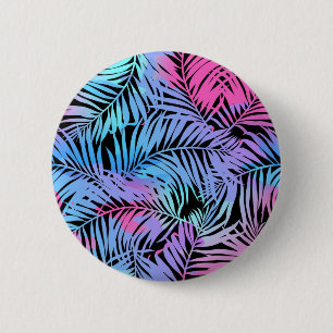 Badge Rond 5 Cm motif feuille