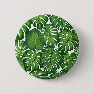 Badge Rond 5 Cm motif feuille