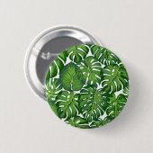Badge Rond 5 Cm motif feuille (Devant & derrière)