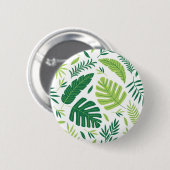 Badge Rond 5 Cm motif feuille (Devant & derrière)