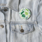 Badge Rond 5 Cm motif feuille (En situation)