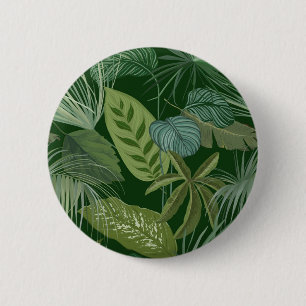 Badge Rond 5 Cm motif feuille