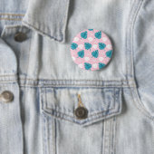 Badge Rond 5 Cm motif feuille (En situation)