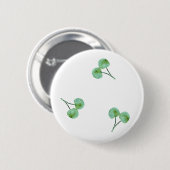 Badge Rond 5 Cm Motif Green Cherry (Devant & derrière)