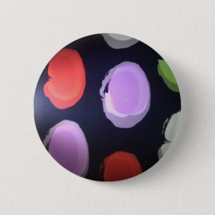 Badge Rond 5 Cm Motif moderne coloré Polka Point Art Imprimer