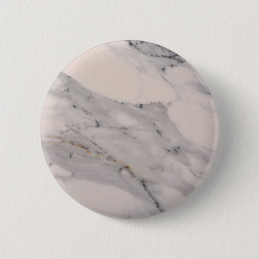 Badge Rond 5 Cm Motif moderne en marbre noir gris rose (Devant)