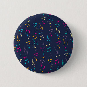 Badge Rond 5 Cm Motif musical