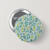 Badge Rond 5 Cm Motif musical (Devant & derrière)