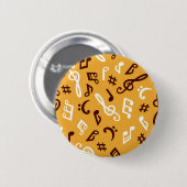 Badge Rond 5 Cm Motif musical (Devant & derrière)