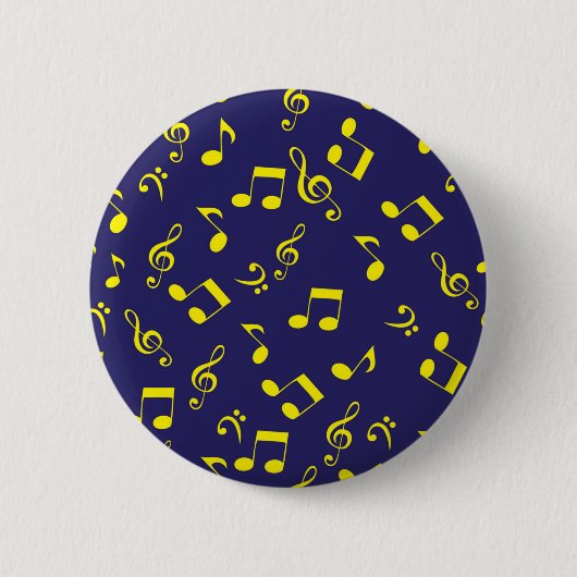 Badge Rond 5 Cm Motif musical (Devant)
