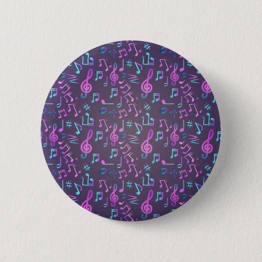 Badge Rond 5 Cm Motif musical (Devant)