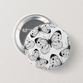 Badge Rond 5 Cm Motif papillon de choux (Devant & derrière)