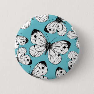 Badge Rond 5 Cm Motif papillon de choux